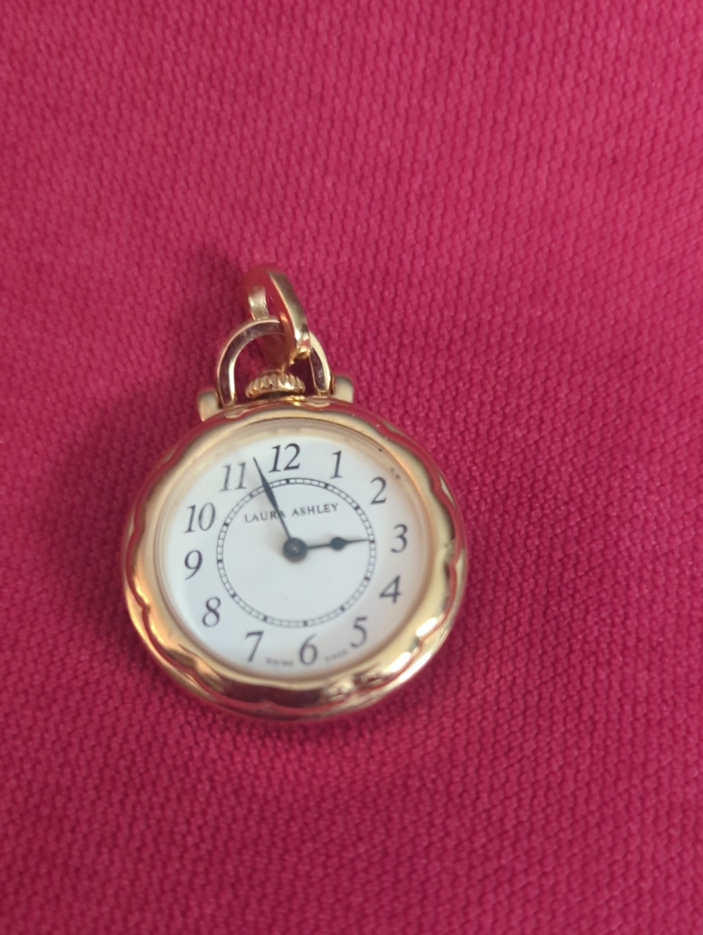 Laura Ashley Gold Pocket Watch Charm